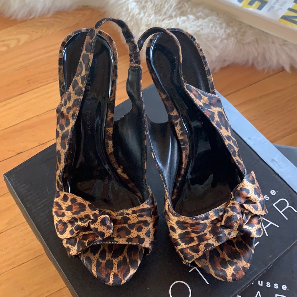Size six high heel leopard